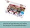 Floss Finder Box: Clear Sewing Organizer with 6 Compartments, 12 Dividers, Durable - Perfect for Embroidery Floss and Small Sewing Supplies Storage